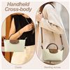Image 2 : 1 Shoulder Drop Adjustable Light Brown Handheld Cross Body Bag - New