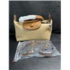 Image 5 : 1 Shoulder Drop Adjustable Light Brown Handheld Cross Body Bag - New
