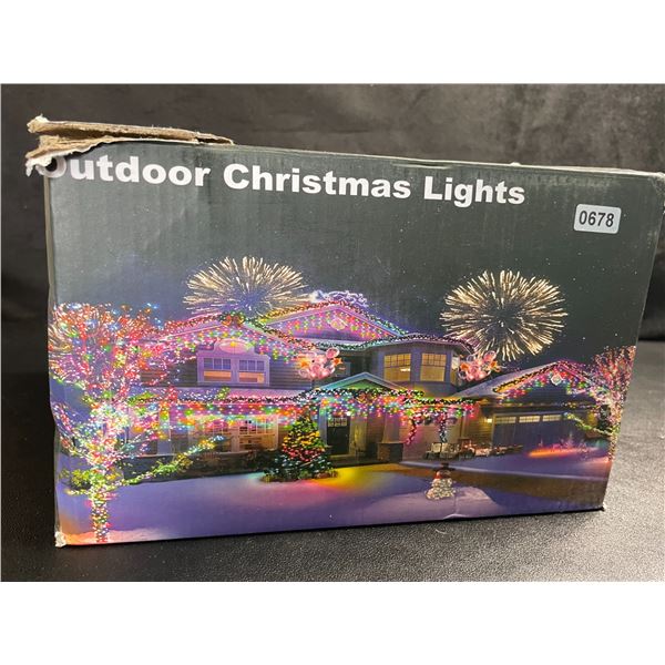 100FT Icicle Lights for Outdoors - Multicolor - New in Box