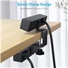 Image 8 : 1 Double Layer Desk Clamp Power Strip Bar w/ 18W Fast Charge Station; 10 Outlets; 6Ft Cord - NEW