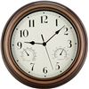 Image 1 : 1 Rsobl 12-Inch Wall Clock with Temp & Humidity Display Meter - Brand New!