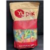 Image 1 : Yupik Neon Gummy Worms - Large 1KG Bag - Sweet & Sour Fruity Flavor - BB: 2027/AL 08