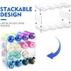 Image 7 : 4-Tier Stackable Plastic Water Bottle Organizer Rack; For Water, Wine, Drinks (Holds 16 Bottles) New