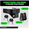 Image 7 : 1 RhinoUSA Heavy-Duty Trailer Hitch Lock Kit for RV/Camper/Trailer/Boat - Brand New!