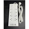 Image 3 : 1 16-Outlet Power Strip Bar/Surge Protector with USB Ports & 6FT Cord - Brand New