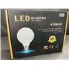 Image 1 : 4-Pack of LED G25 Light Bulbs - E25 Base, 5000K, 9W, Non-Dimmable - New