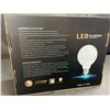 Image 2 : 4-Pack of LED G25 Light Bulbs - E25 Base, 5000K, 9W, Non-Dimmable - New