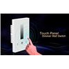 Image 4 : 1 Wall-Mounted Glass Touch Panel LED Dimmer Switch - Brand New