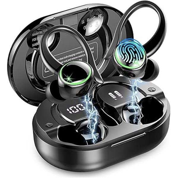 Matast C16 True Wireless Bluetooth Sport Earbuds; HiFi Sound w/ 50HR Playtime - New Sealed!