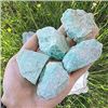 Image 1 : 2 Boxes of Amazonite Natural Raw Crystal Stones (1/2lb Each) - New