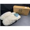 Image 1 : 1 Pair of SnugLeaves Women's Fuzzy wool Memory Foam Slippers - Size 11-12 - New in Box