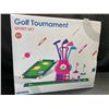 Image 2 : 1 Kids Practice Golf Tournament Sport Set for Girls (Ages 3 ) w/ Clubs, Putting Mat, Balls, Cart