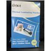 Image 1 : 1 Pack of Thermal Laminating Pouches - 9" x 14.5" (100 Sheets) - New