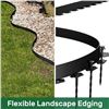 Image 4 : 1 Agtek 46FT Plastic Landscape Edging Kit (1.5in height) No-Dig Garden Edging Kit - New!