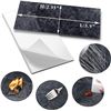 Image 7 : 100PC Peel & Stick Black Slate Wall Tiles (3" x 6" Size) Faux Stone Stick on Tiles - New in Box!