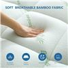 Image 7 : 1 Bamboo Cooling Queen Size Mattress Topper (60 x 80") Deep Pocket/Fitted Design - New!