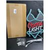 Image 1 : 1 Coors Light LED Light-Up Neon Wall Decor Light - Large 16" Size - New in Box