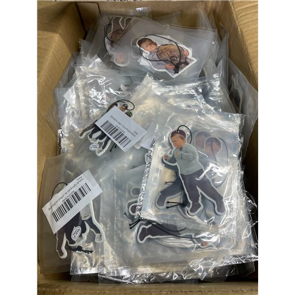 1 Box FULL of Hasbulla Design Car Air Fresheners (Easily Over 100pcs) 9"x15"x10" Box Size - New