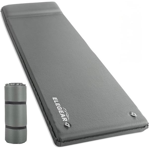 1 Elegear Self-Inflating Sleeping Pad/Mattress for Outdoors/Camping (6FT x 26") - New