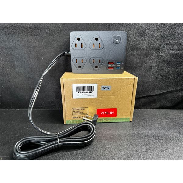 1 VPSUN Outlet Extension/Power Bar USB Charge Station - New