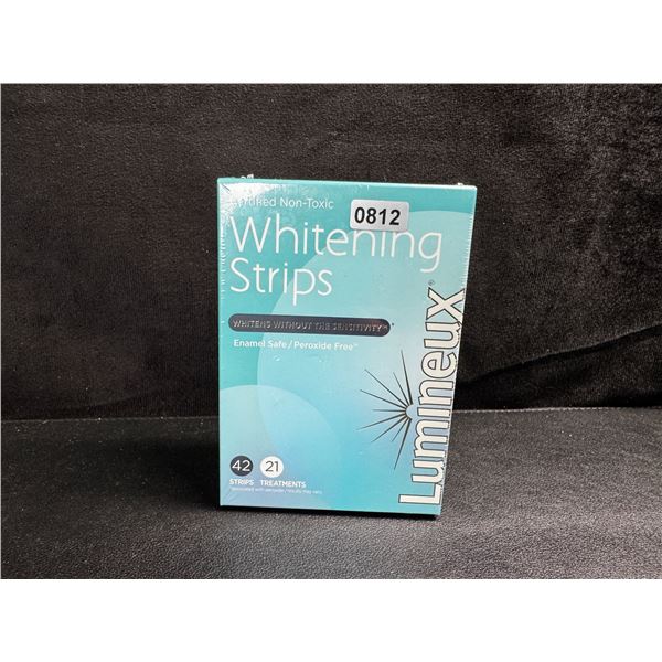 1 Box of Lumineux Teeth Whitening Strips - 42 Strips and 21 Treatments - New