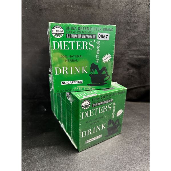 2 3-Packs of Uncle Lees China Green Dieters Nature Herbal Drink Tea - New