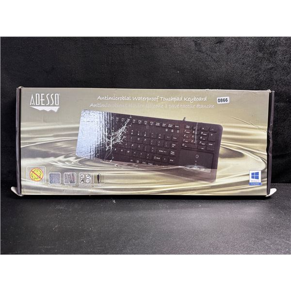 1 Adesso Slim Touch 270 Wired PC Keyboard with Integrated TouchPad -New