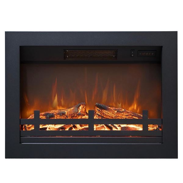 1 Rodaflame 23.7Wx17.24H inch Fireplace Insert with Adjustable Flames and Remote - New