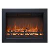 Image 1 : 1 Rodaflame 23.7Wx17.24H inch Fireplace Insert with Adjustable Flames and Remote - New