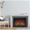 Image 2 : 1 Rodaflame 23.7Wx17.24H inch Fireplace Insert with Adjustable Flames and Remote - New