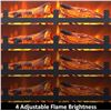 Image 5 : 1 Rodaflame 23.7Wx17.24H inch Fireplace Insert with Adjustable Flames and Remote - New