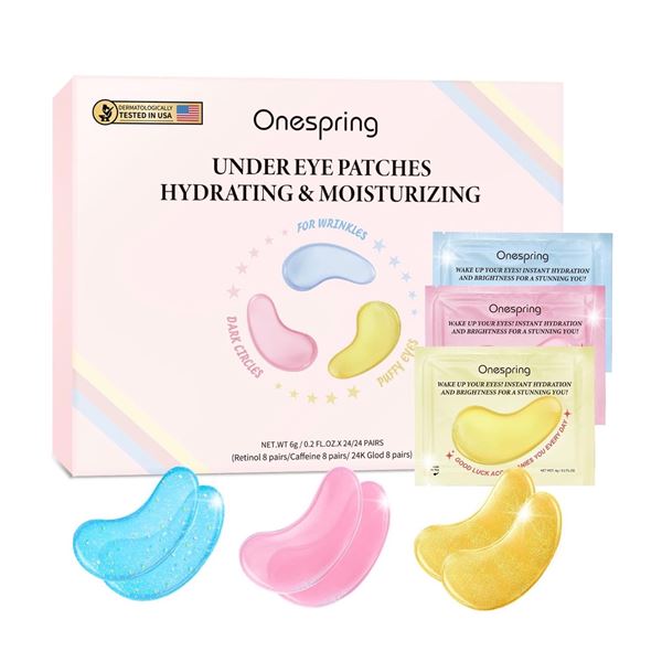 1 Box of OneSpring Under Eye Patches for Hydrating and Moisturizing - New