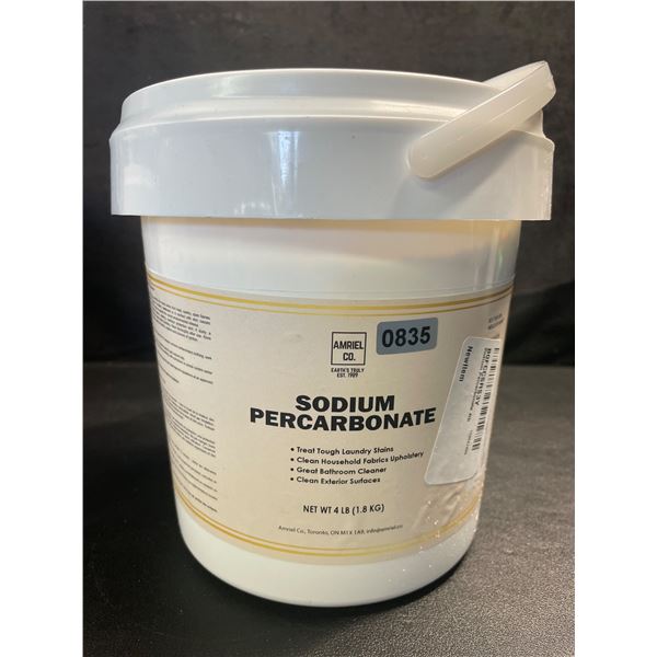 1 Tub of Sodium Percarbonate (4lb) by Amriel & Co; Treats Tough Laundry Stains - New
