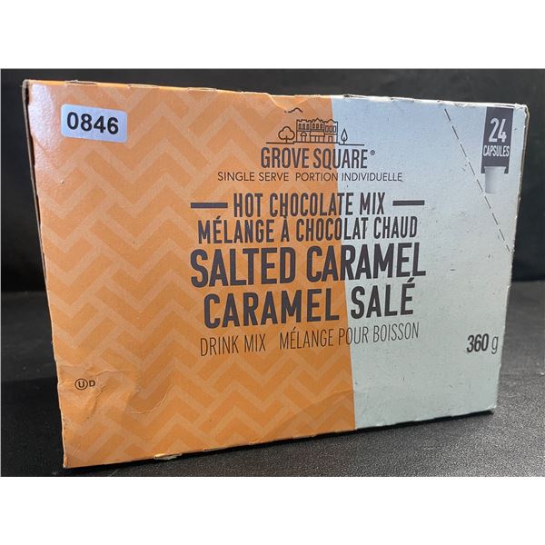 24-Pack of Salted Caramel Hot Chocolate Mix K-Cup Keurig Pods by Grove Square (24 pods) - New