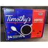 Image 1 : 24-Pack of Timothy's Coffee K-Cup Keurig Coffee Pods - New (BB: 2025/MA/22)