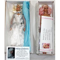 2 Porcelain Dolls w/ Certificate of Authenticity