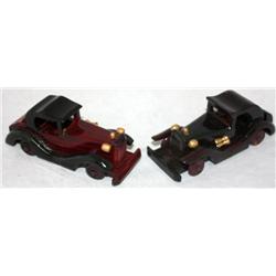 2 Hand Made Wood Cars