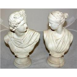 2 Greek Style Statues
