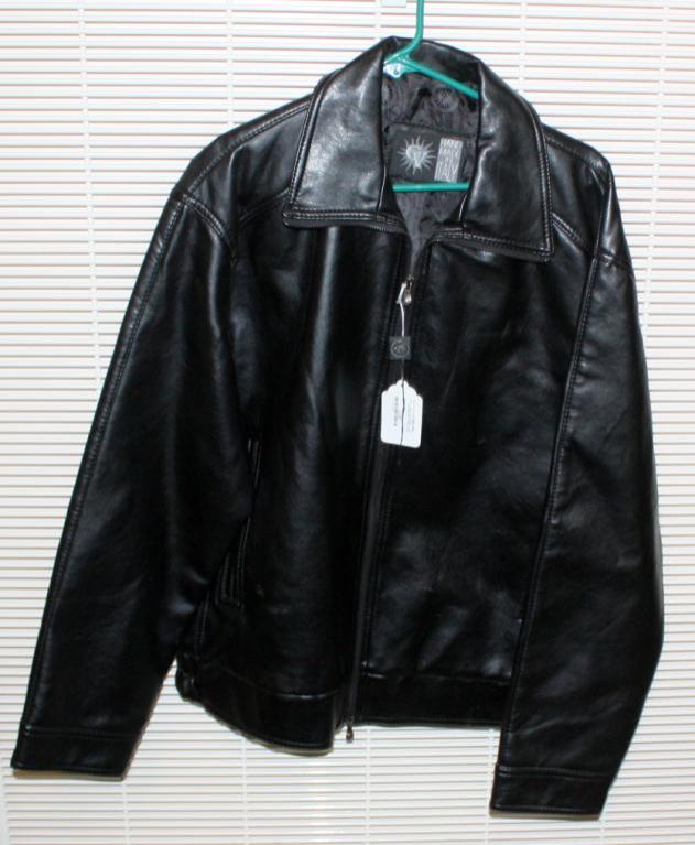 Black GV Leather Coat Hand Made in Italy