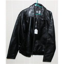 Black GV Leather Coat Hand Made in Italy