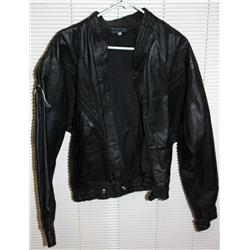 Black Leather Coat size 42