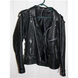 Black Leather Jacket size 46