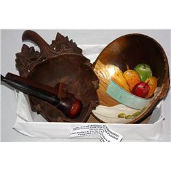 4pc. Antique Woodenware