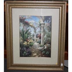 Framed Painting of a Gerden