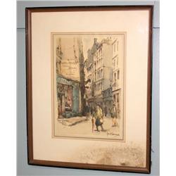 Framed Print of Paris Scene