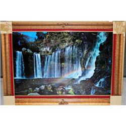 Framed Motion Picture of Waterfall