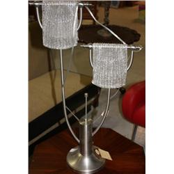 Melted Glass Shade Lamp