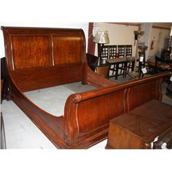 1 King Size Headboard and Bed Frame--New