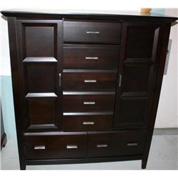 Black Dresser Drawer and Cabinet--New