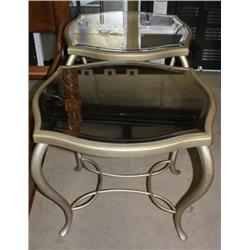 Set Of 2 Mirror Top Tables